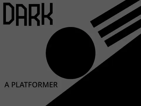 Dark platformer logo cover featuring dark aesthetic and portal elements