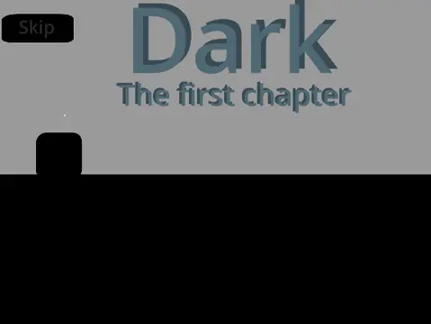 Dark Mobile Friendly Platformer game logo with dark cube art