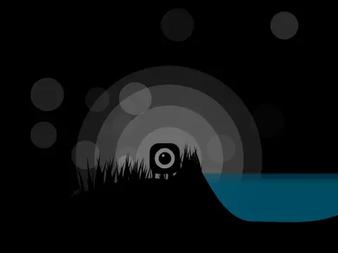 Darkness – A Platformer game logo featuring dark theme and platformer character