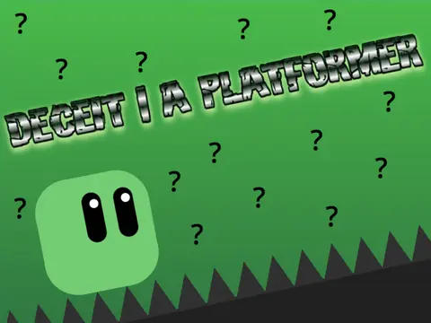 Deceit A Platformer game logo - illusion-themed puzzle platformer