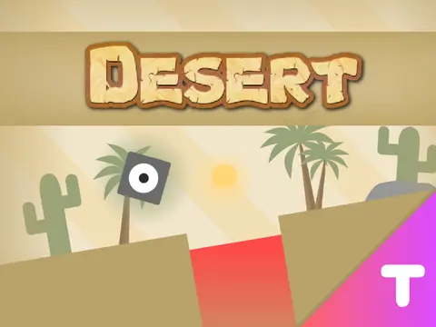 Desert Scrolling Platformer logo and cover art