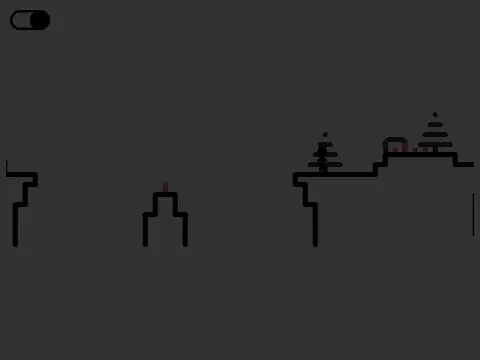 Desolation pen platformer logo - dark minimalist multidirectional scrolling game art
