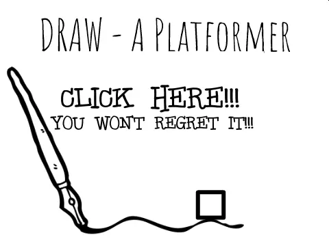 Draw platformer creator logo - build your own levels with number keys