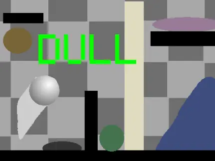 Dull platformer game logo cover featuring monochrome black white gray aesthetic