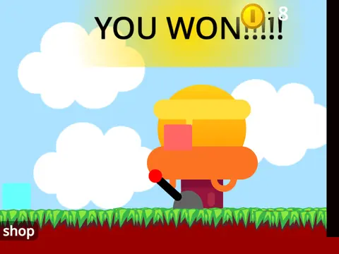 Earth a platformer logo cover featuring levers, ninja stars, and platforming elements