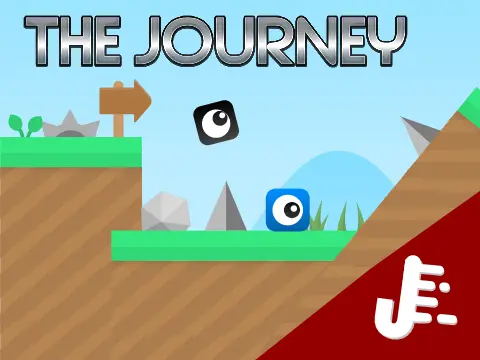 Easier Ending The Journey multiplayer platformer logo - cloud server key collection adventure