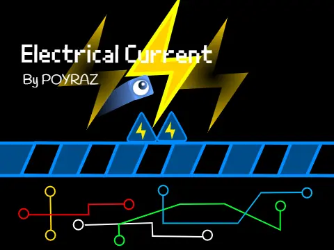Electrical Current Platformer Game Logo