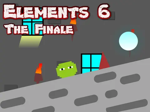 Elements 6 scrolling platformer finale logo - JC_ProGold series conclusion with moving platforms