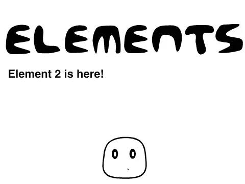 Elements platformer logo cover featuring elemental color powers and original pixel art