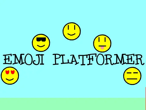 Emoji Platformer logo with colorful emoji characters