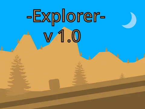 Explorer II platformer logo featuring adventure and exploration theme