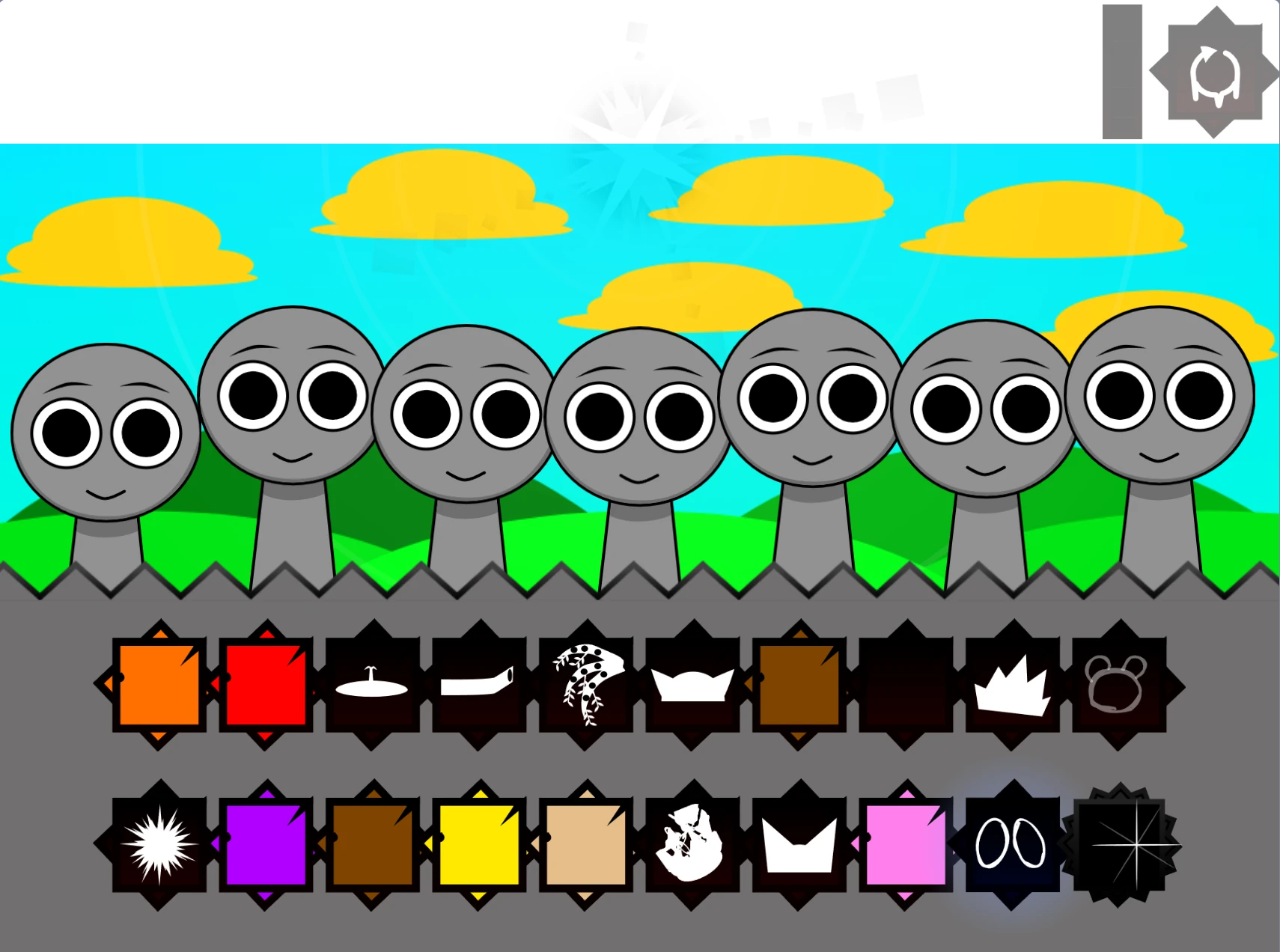 Fanmade Sprunki Definitive Phase 9 Alive lively character interface