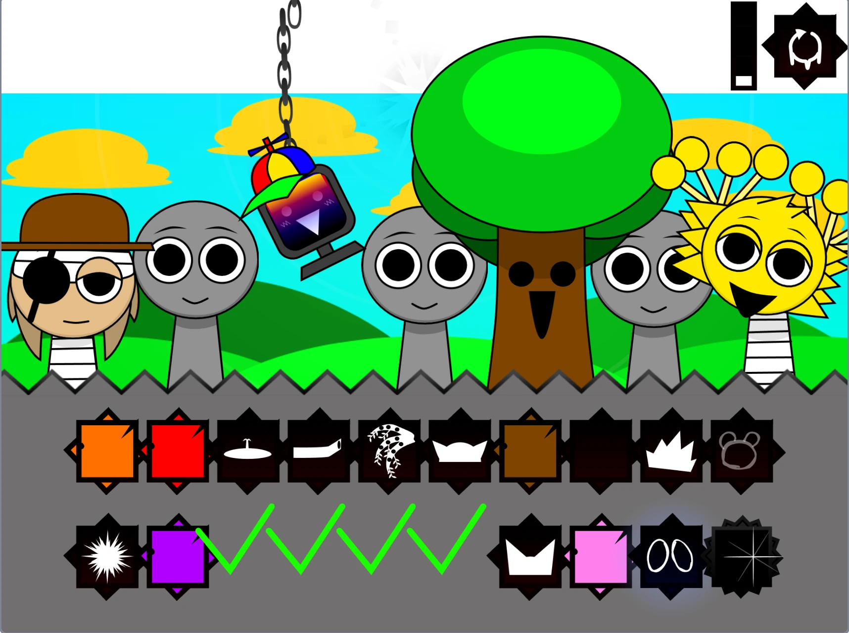 Fanmade Sprunki Definitive Phase 9 Alive active music creation