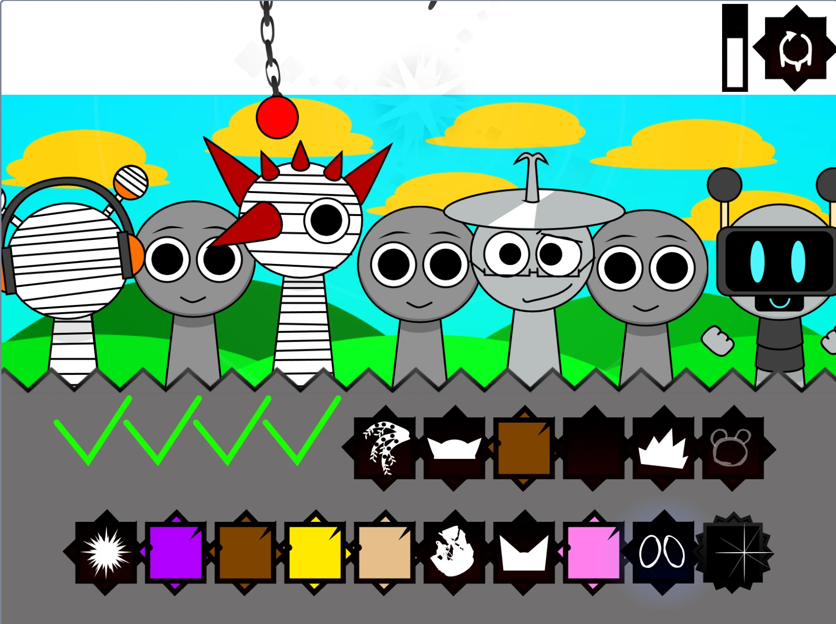 Fanmade Sprunki Definitive Phase 9 Alive character reactions