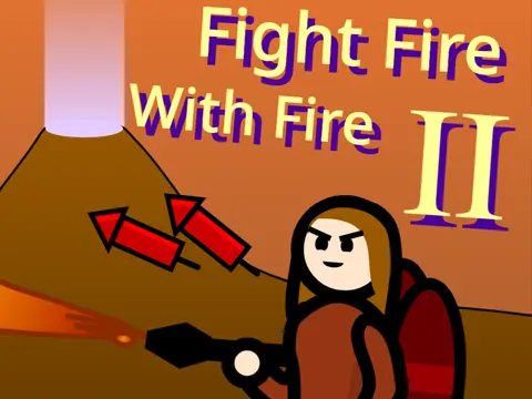 Fight fire with fire 2 logo cover featuring action platformer with cheat codes
