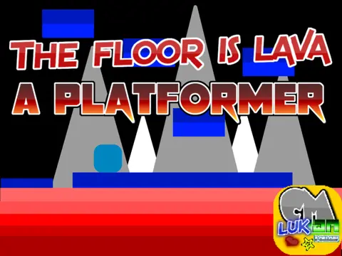 Floor is Lava platformer logo - lava survival game with updated background