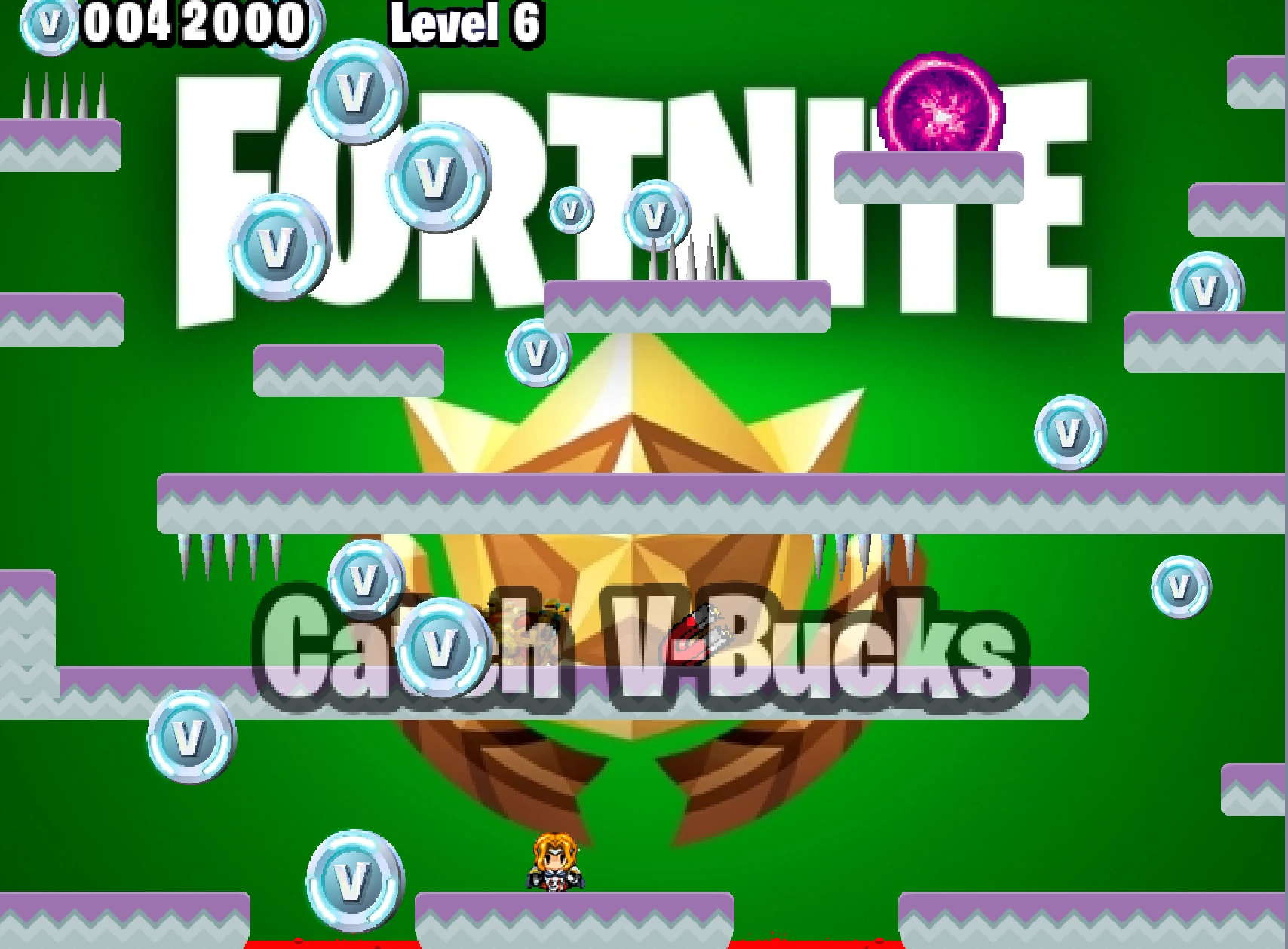 Fortnite Platformer gameplay screenshot 6 with platform navigation and controls