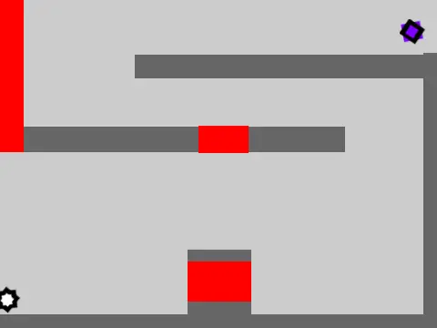 Gearshift vector platformer logo cover featuring wall-jump and portal mechanics