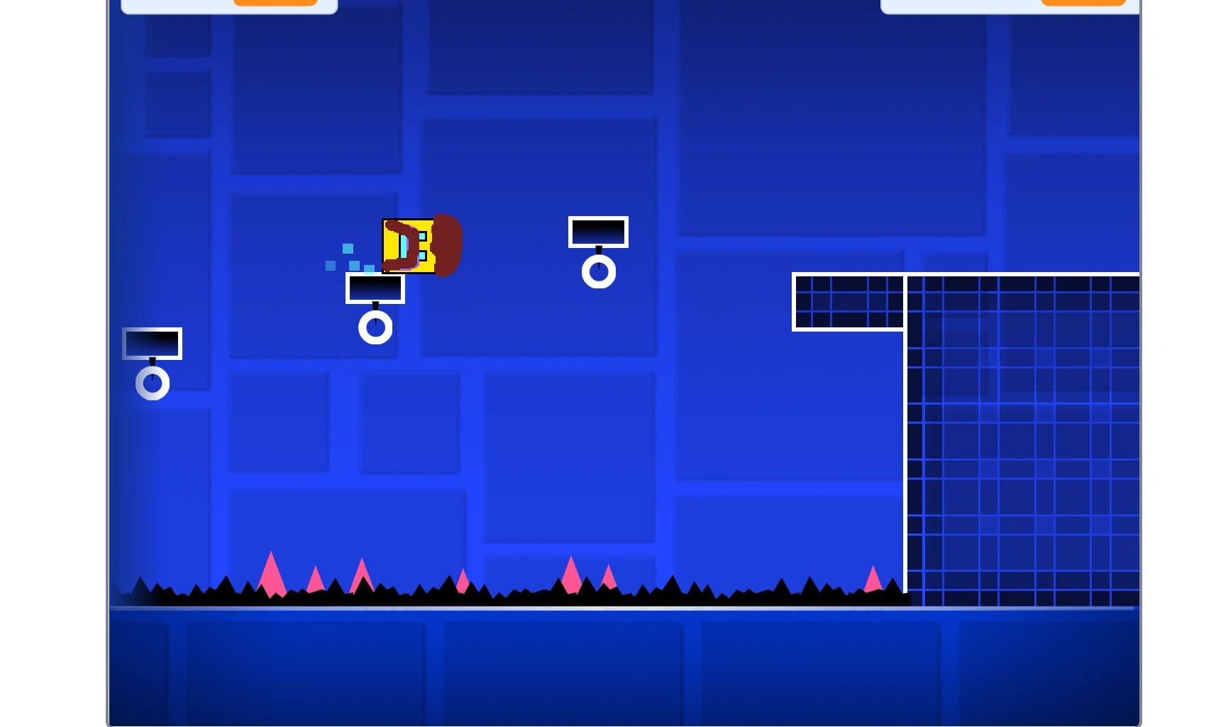 Geometry Dash Free level selection screen