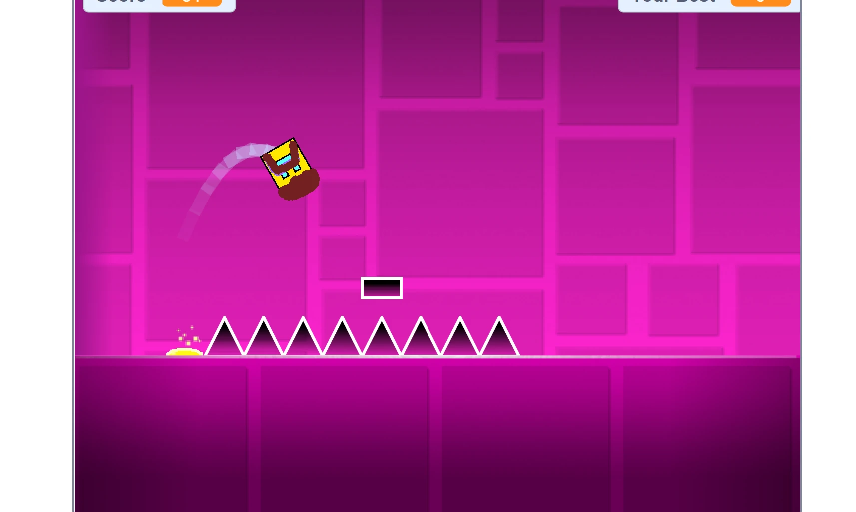 Geometry Dash Free colorful game environment
