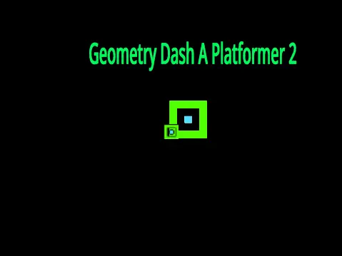 Geometry Dash Platformer 2 game logo featuring geometric shapes and platformer design