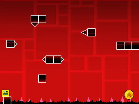 Geometry Dash Platformer logo featuring geometric design