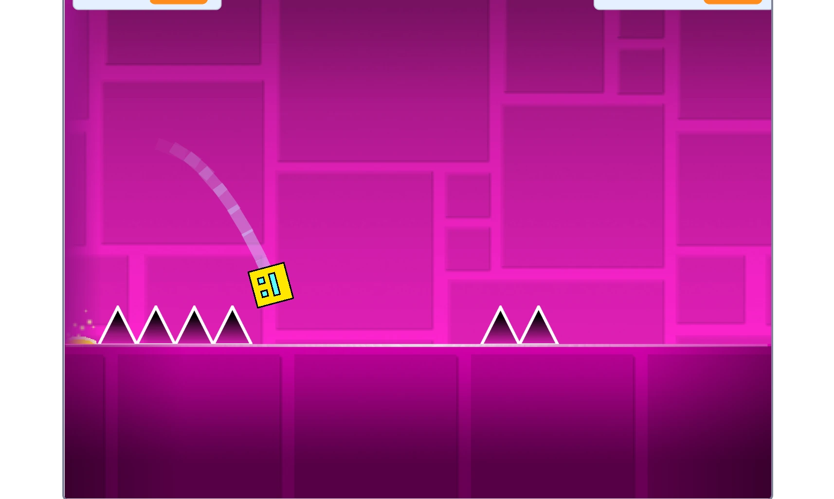 Geometry Lite Character Jumping