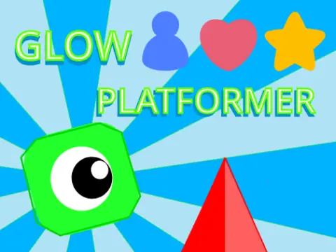 Glow Platformer Adventure V2 Game Logo and Cover