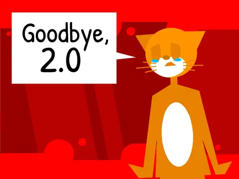 Goodbye 2.0 a platformer game cover