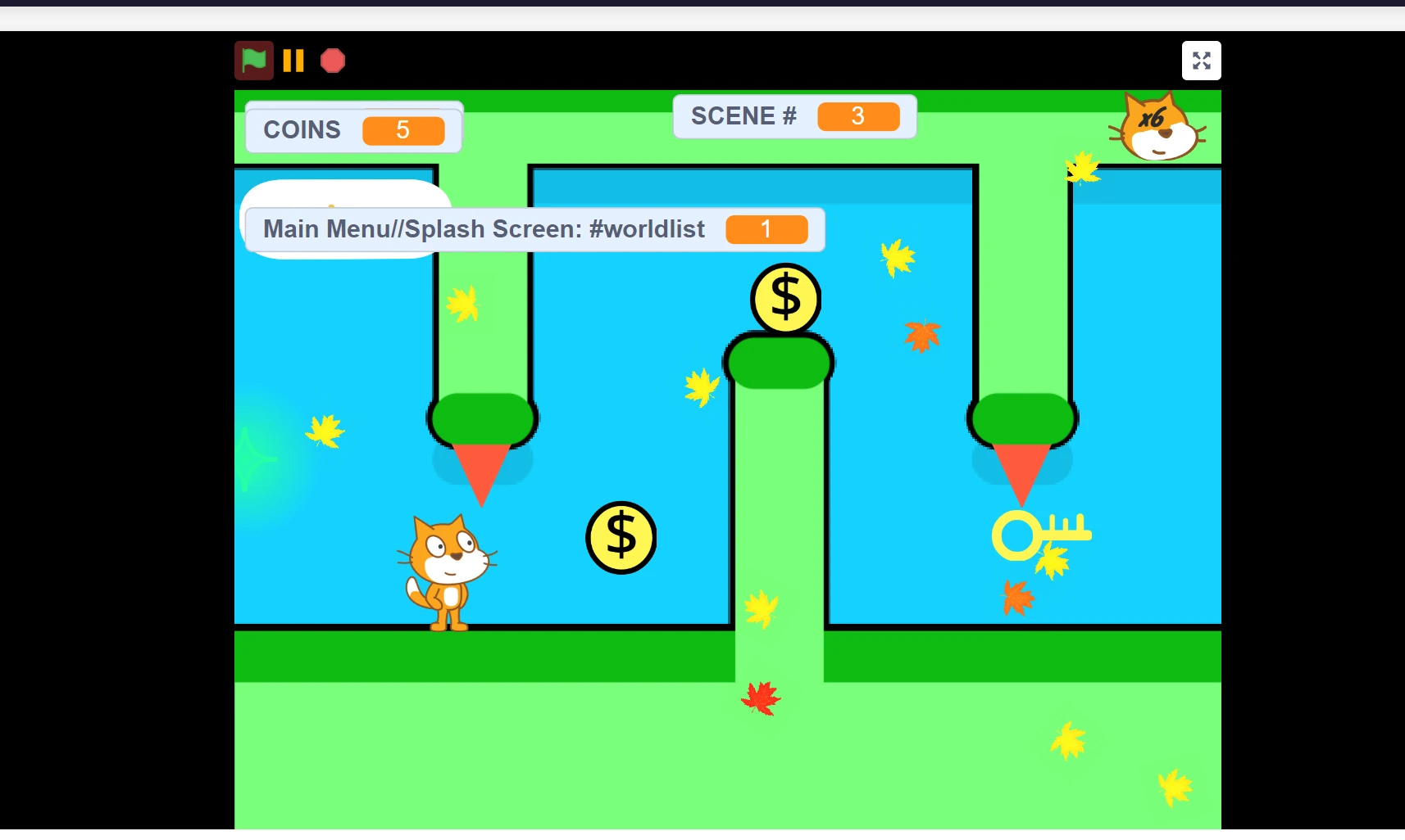 Grassly A Classic Platformer controls and gameplay interface