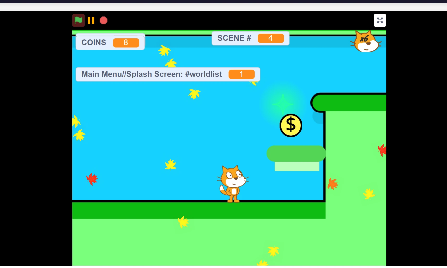Grassly A Classic Platformer gameplay screenshot 4 featuring obstacle avoidance