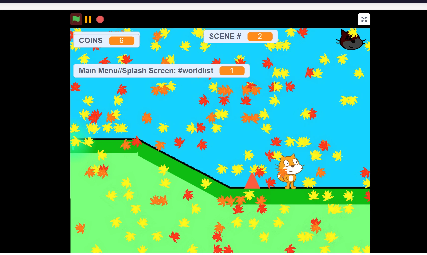 Grassly A Classic Platformer gameplay screenshot 6 with respawn point