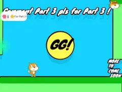 Logo for Grassly A Classic Platformer featuring a yellow cat character