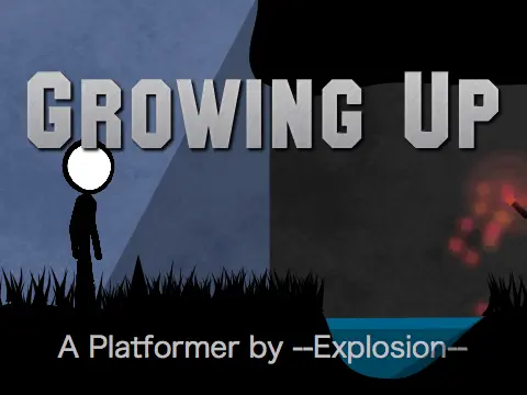 Logo for the game Growing Up – A Platformer