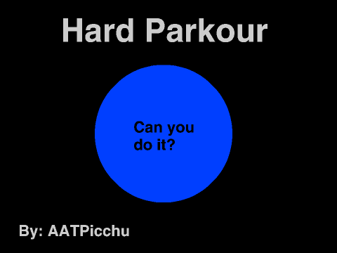 Hard Parkour platformer logo cover featuring intense difficulty and color change mechanic