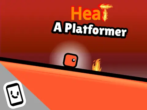 Heat platformer logo featuring heat-themed visuals and remix design