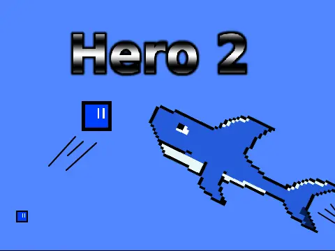 Hero 2 platformer logo cover featuring magical traps and powerup colors