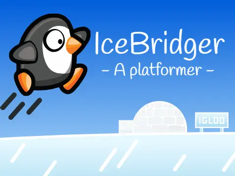 Ice Bridger - A penguin platformer game where you build ice bridges
