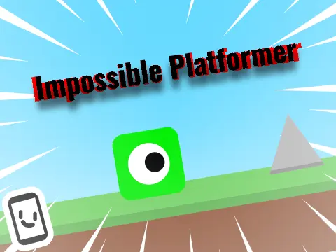 Impossible Platformer v1.3 thumbnail with mobile friendly icon and death counter