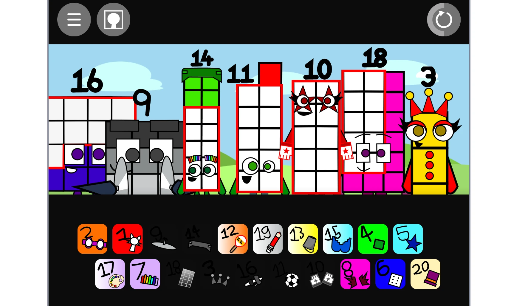 Completed Numberblocks music composition