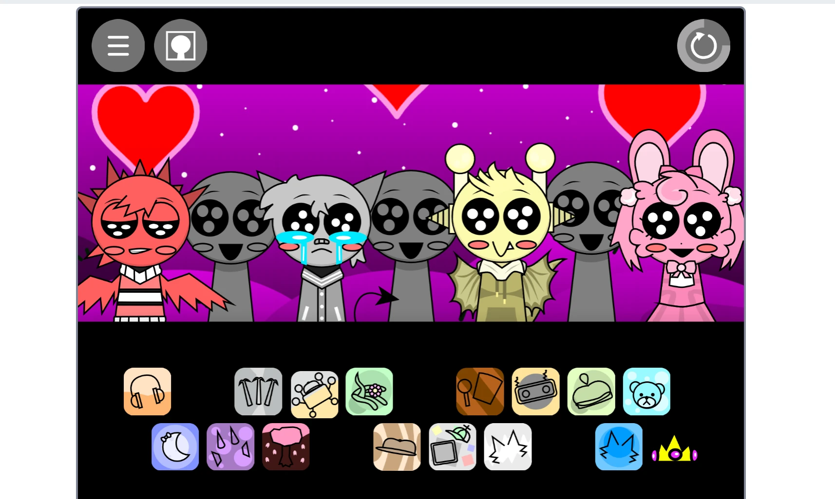 Incredibox Sprunki Cute Time mobile gameplay