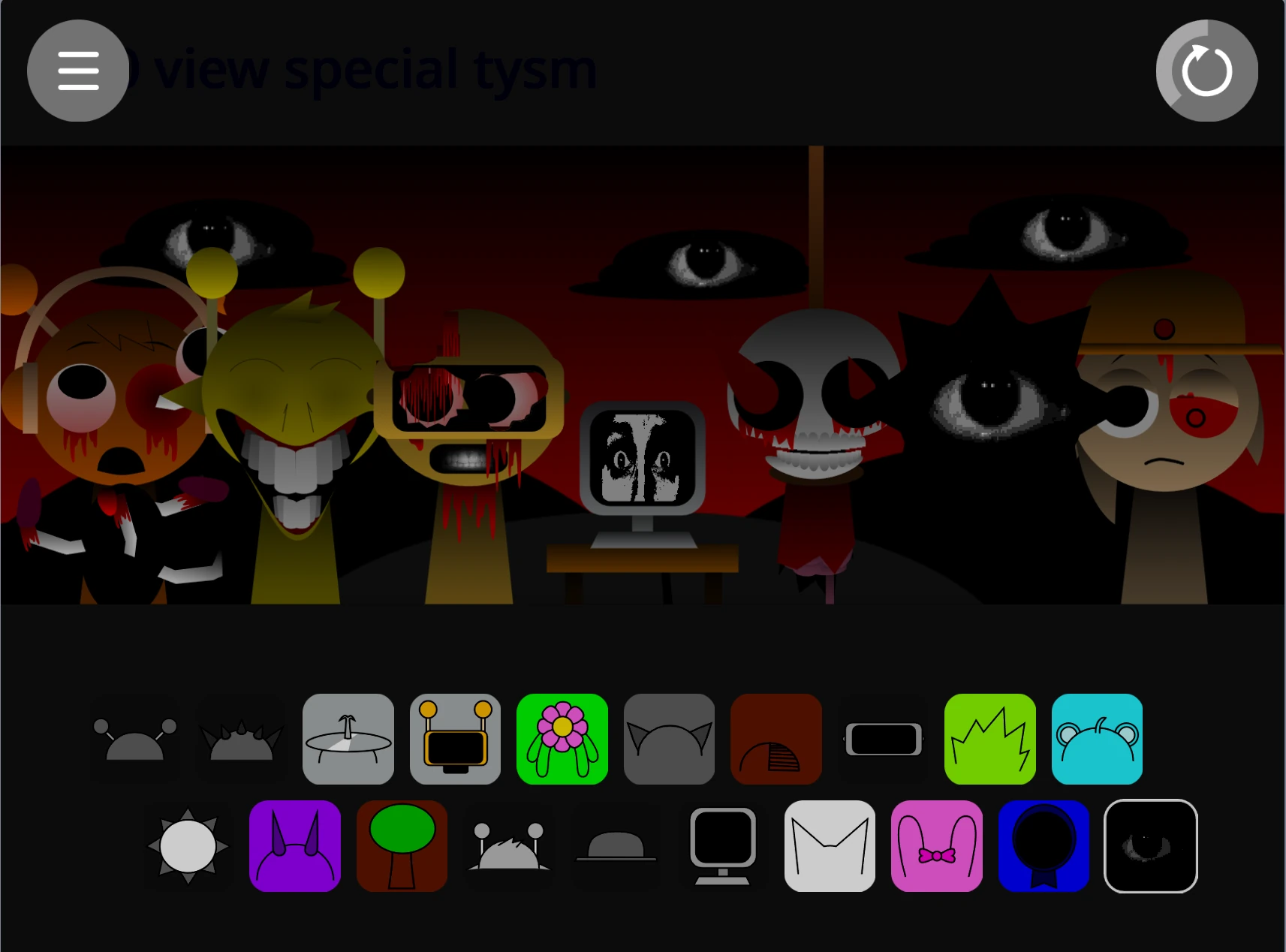 Incredibox Sprunki Infected V2 final music creation screen