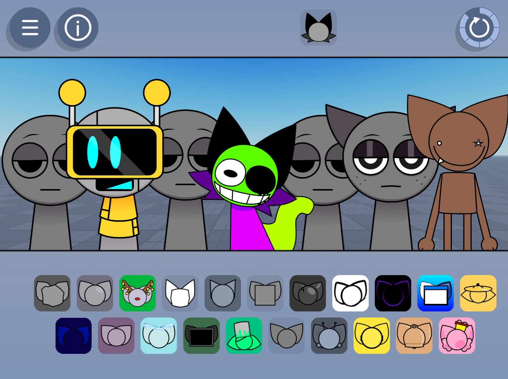 Finished music composition in Sprunki Kats Sounds