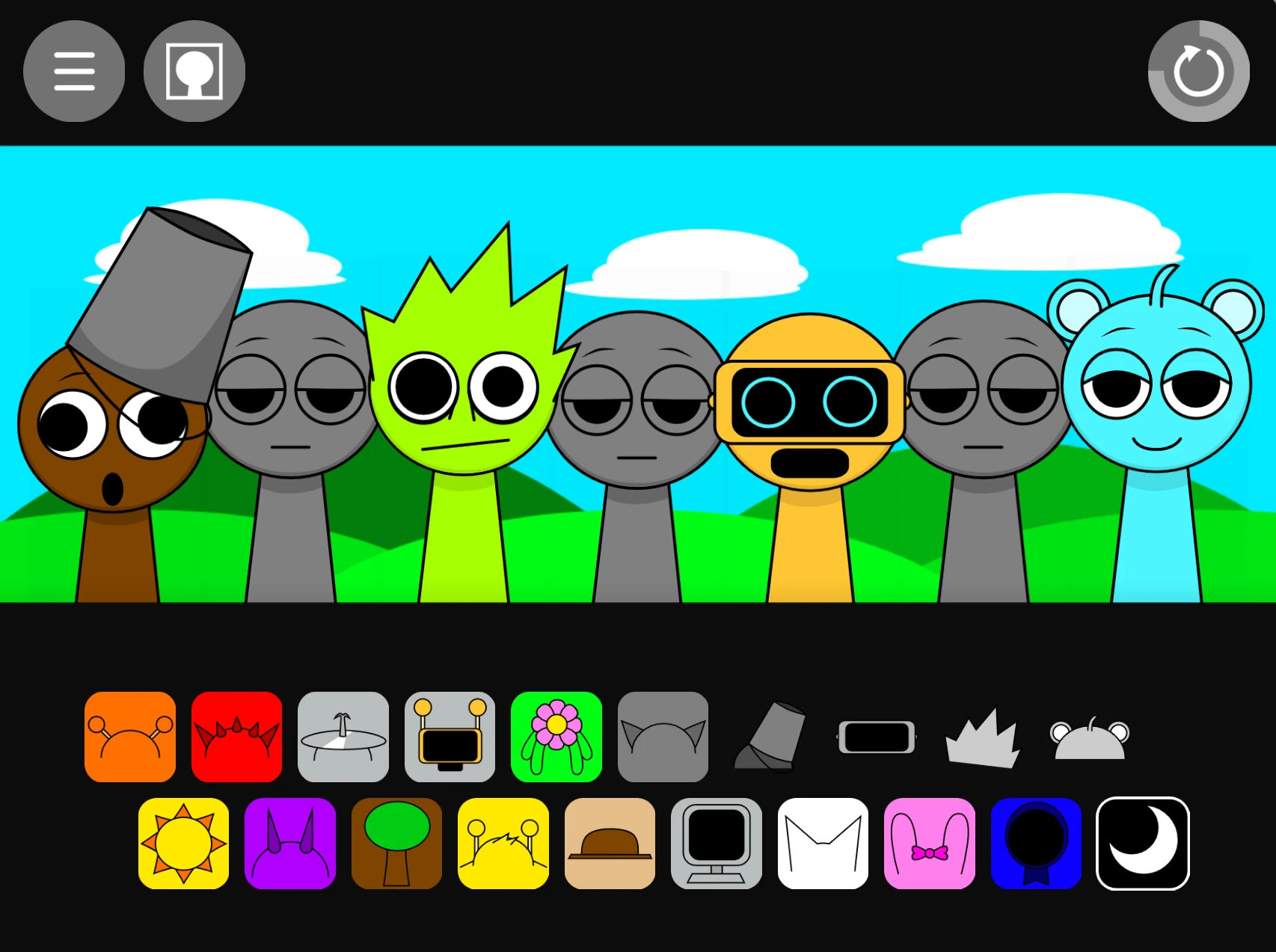 Incredibox Sprunki Night Time 3.0 celestial sound mixing