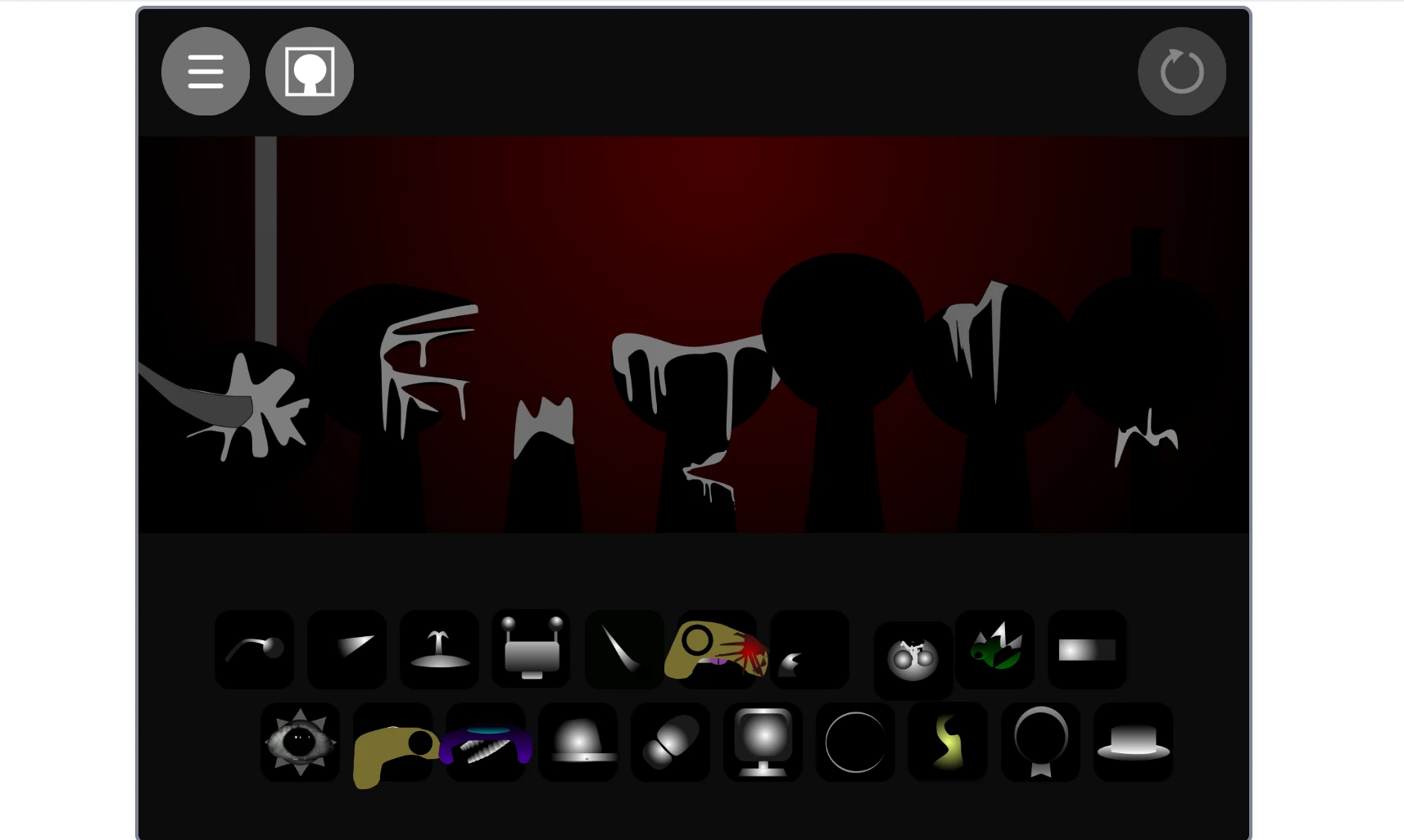 Incredibox Sprunki Phase 3 Fanmade main gameplay screen