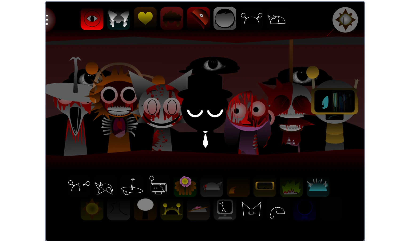 Creating layered music with multiple Sprunki characters