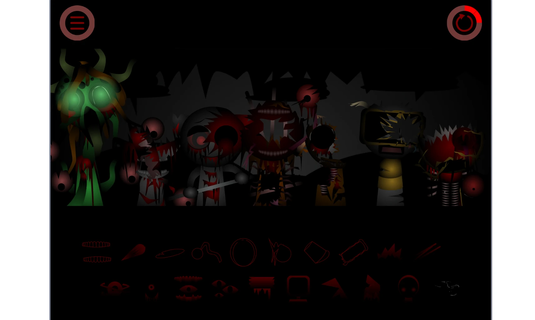 Incredibox Sprunki Phase 7 Definitive character selection and sound options