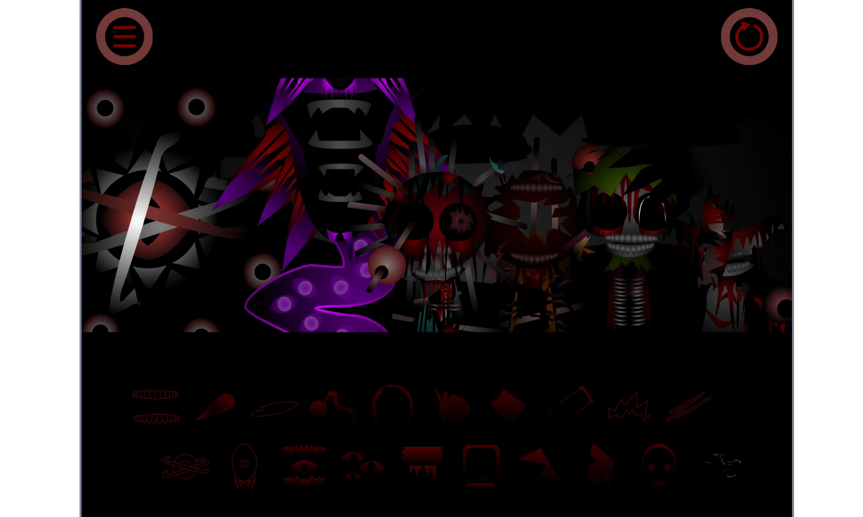 Incredibox Sprunki Phase 7 Definitive showing multiple character sound combinations