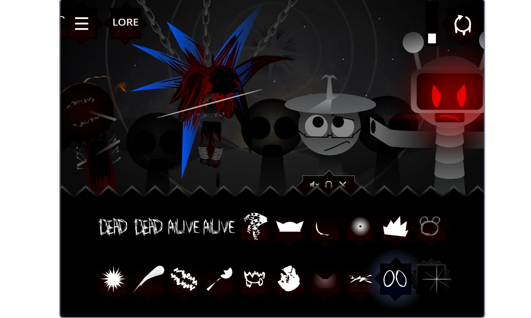 Character selection in Incredibox Sprunki Phase 9