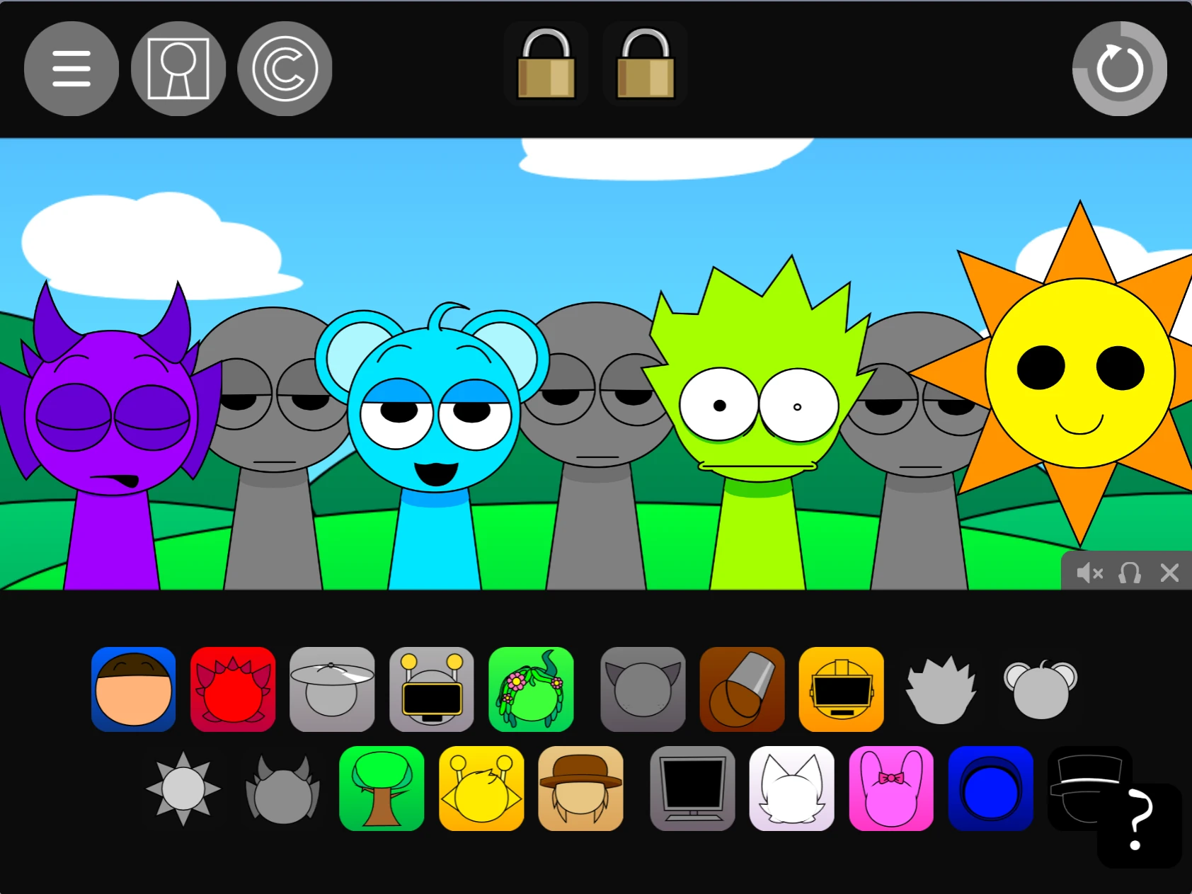 Incredibox Sprunki Pyramixed 0.9 Family sound mixing